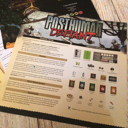Posthuman (Survive/Evolve) Board Game w/Defiant Expansion