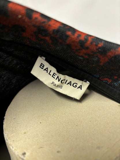 Balenciaga Black and Red Polo Shirt XS