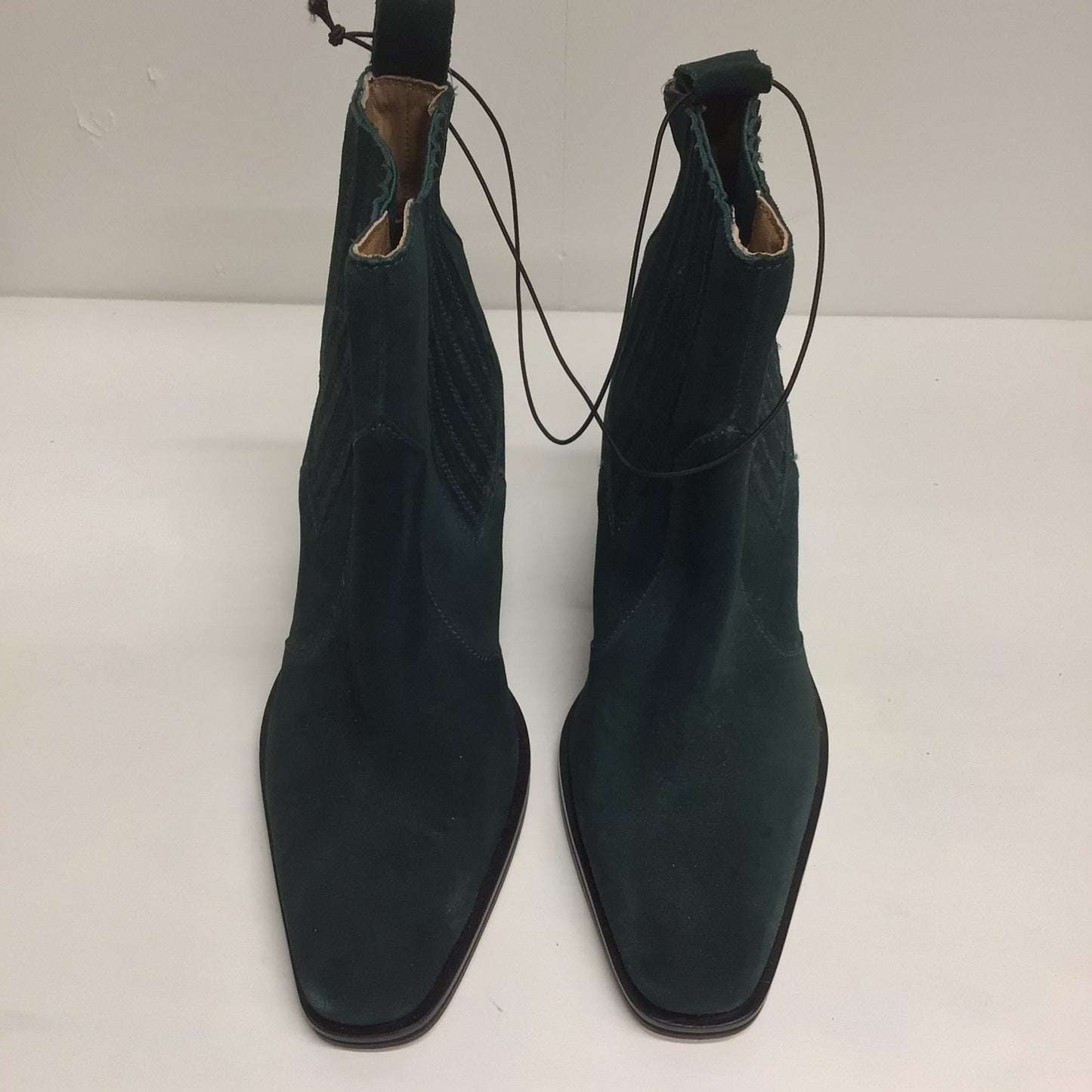 BNWT M&S Jade Green High Ankle Cowboy Style Boots Size 5 UK