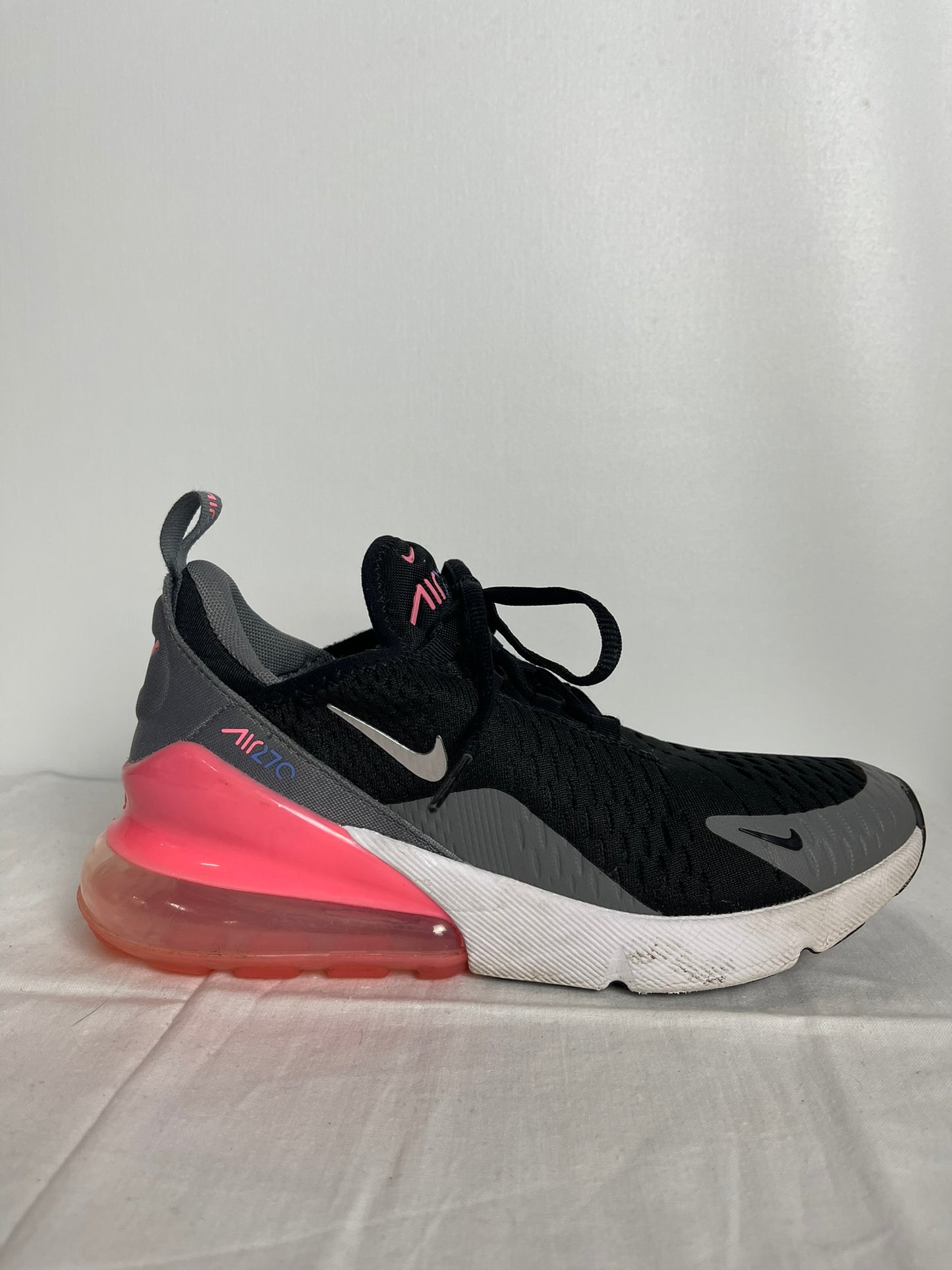 Nike Black/Pink Air Max 270 Trainers Size 5