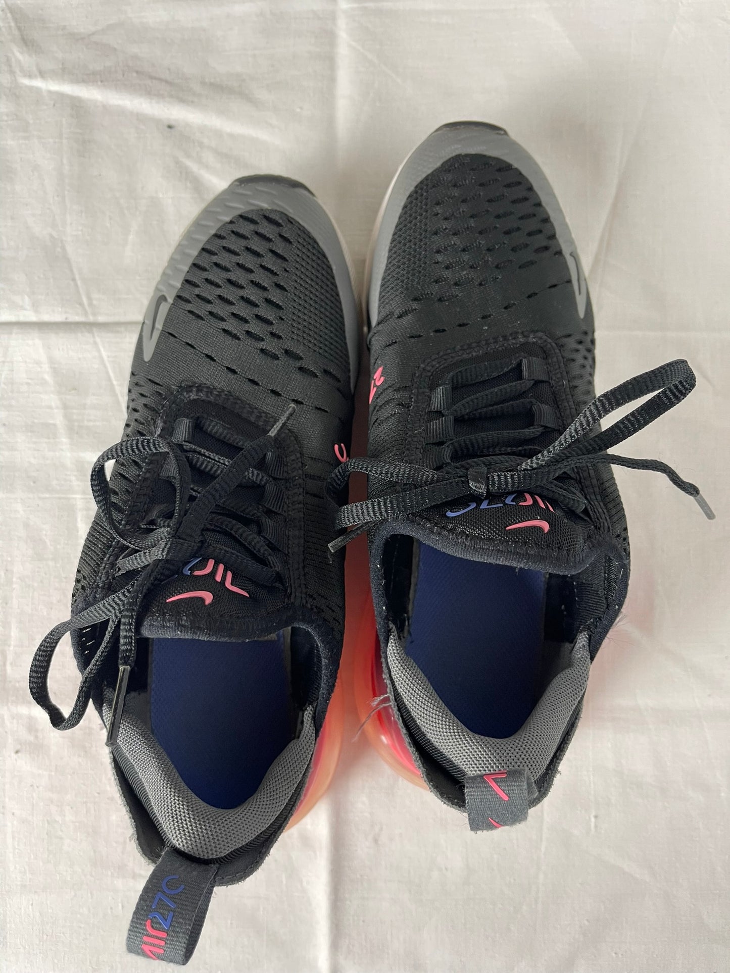 Nike Black/Pink Air Max 270 Trainers Size 5