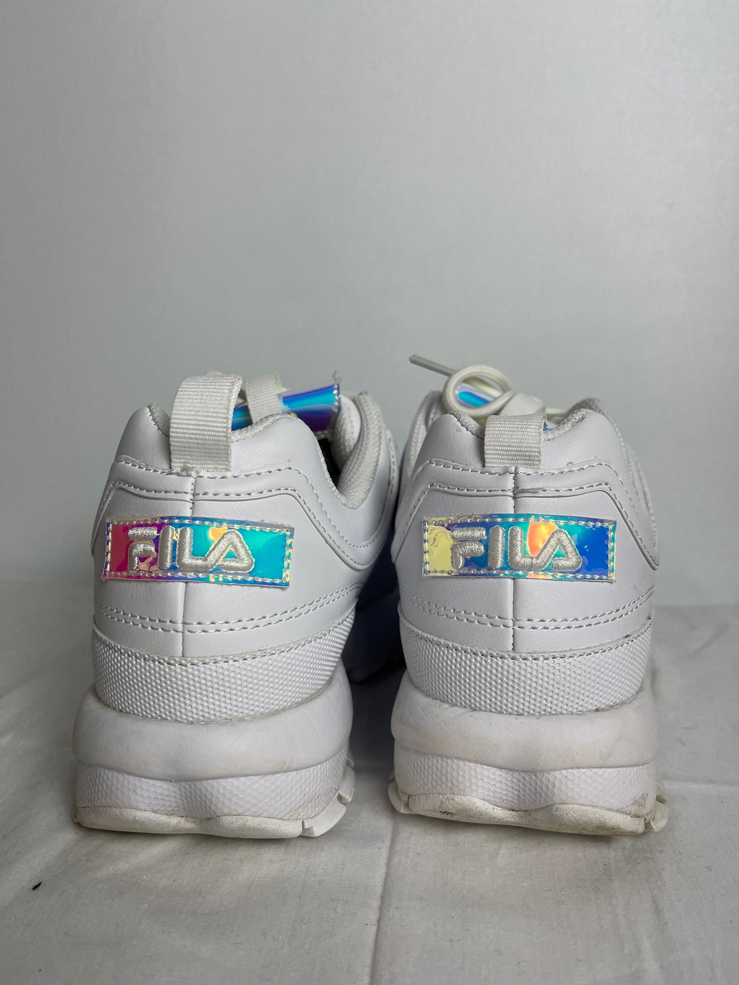 Fila White Disruptor Trainers Size 5.5