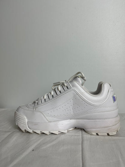 Fila White Disruptor Trainers Size 5.5