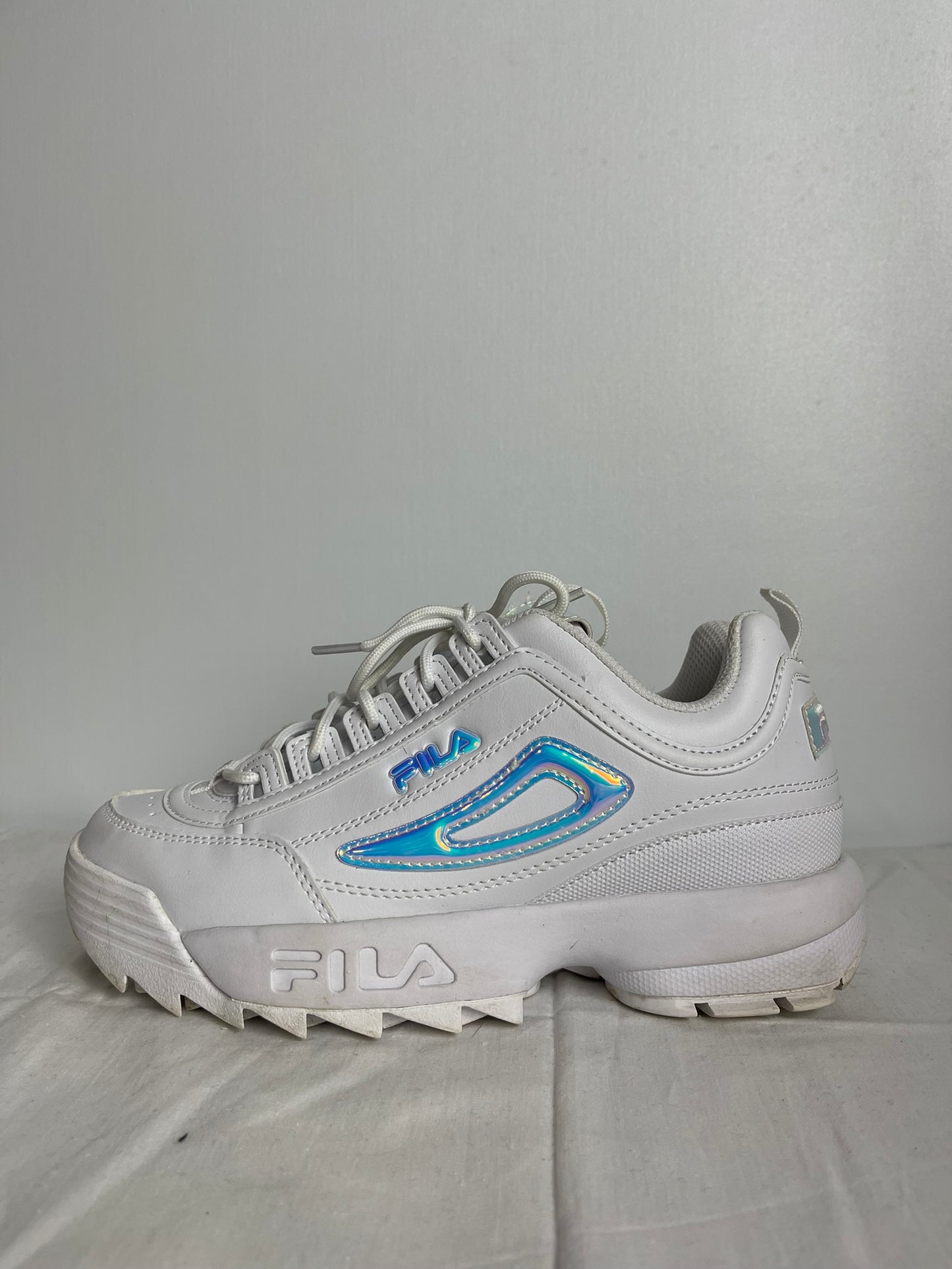 Fila White Disruptor Trainers Size 5.5