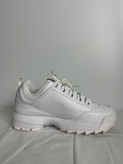 Fila White Disruptor Trainers Size 5.5