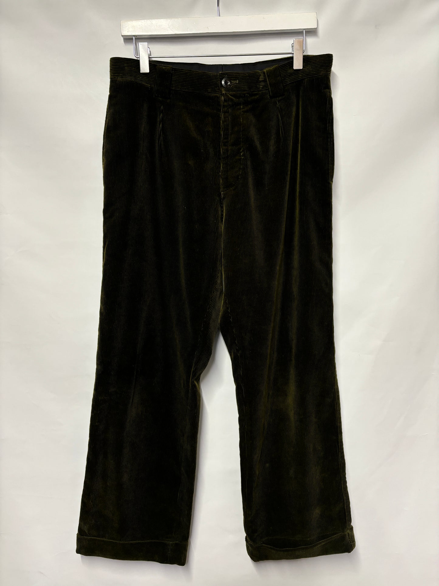 Margaret Howell Olive Green Corduroy Trousers Medium