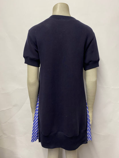 Sacai Navy Sweater Shirt Dress S/M