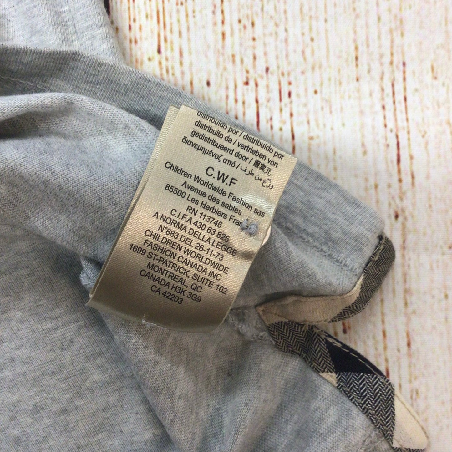 Burberry Grey Cotton Polo Long Sleeve Top Size 10 yrs (138cm)