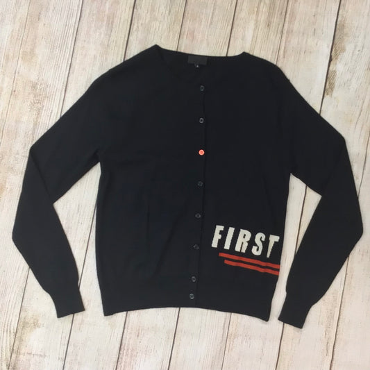 Paul Smith Black Label Black First Class 100% Merino Wool Cardigan Size M