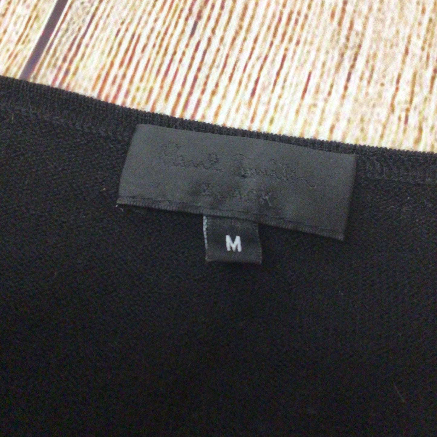 Paul Smith Black Label Black First Class 100% Merino Wool Cardigan Size M