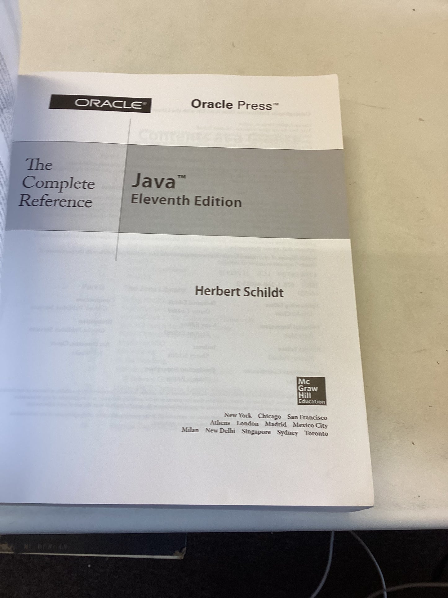 Java The Complete Reference Eleventh Edition Comprehensive Coverage of The Java Language