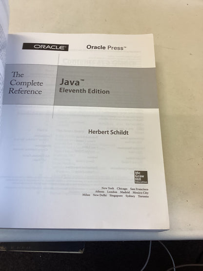 Java The Complete Reference Eleventh Edition Comprehensive Coverage of The Java Language
