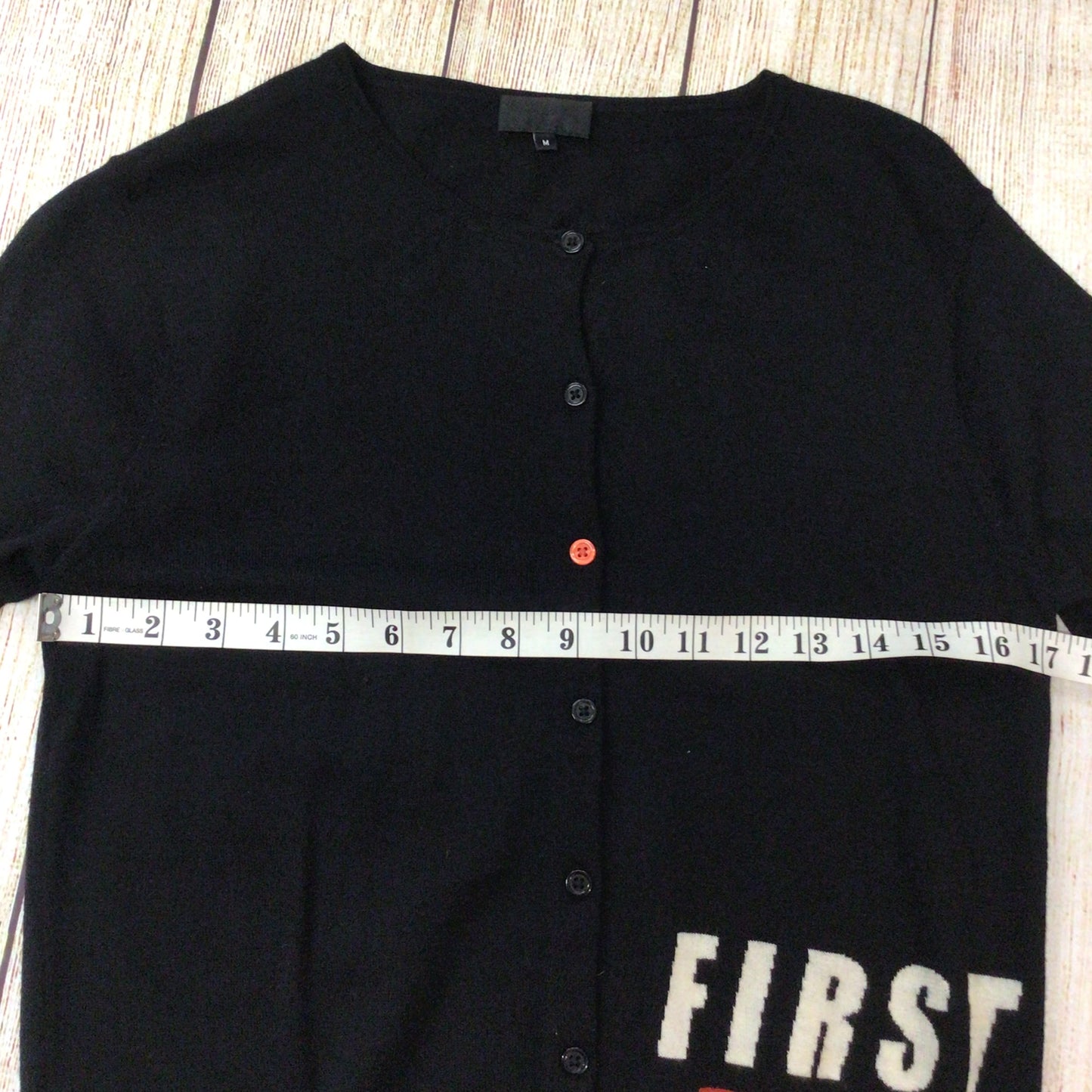 Paul Smith Black Label Black First Class 100% Merino Wool Cardigan Size M