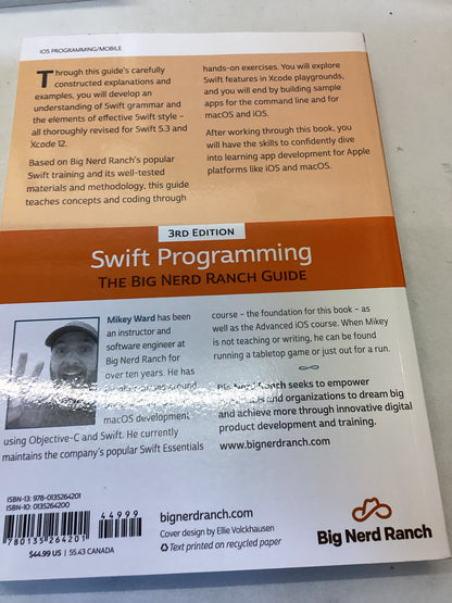 Swift Programming The Big Nerd Ranch Guide 3rd Edition Mikey Ward