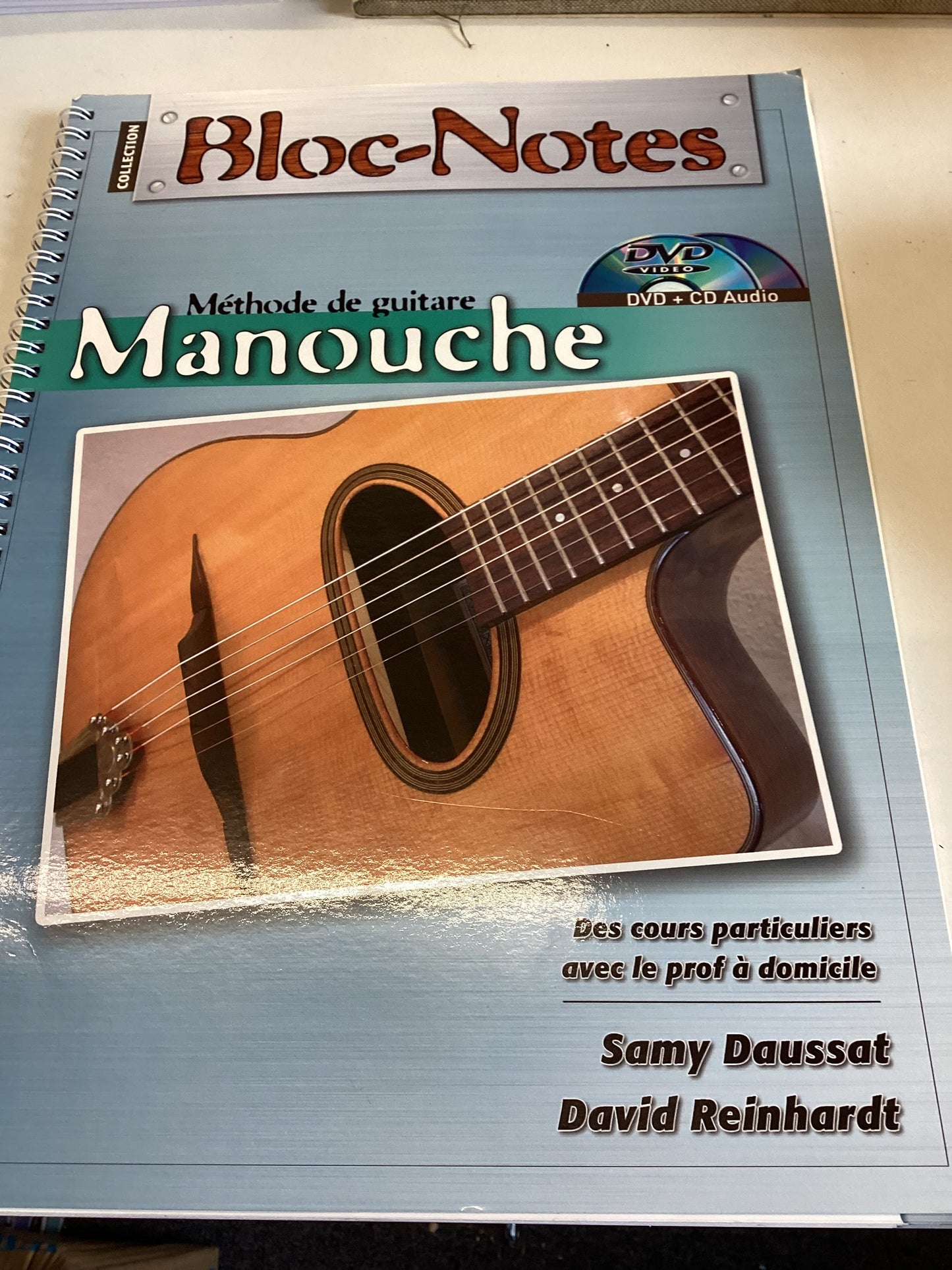 Methode de Guitare Manouche DVD & CD Audio Collection Bloc-Notes Samy Daussat David Reinhardt