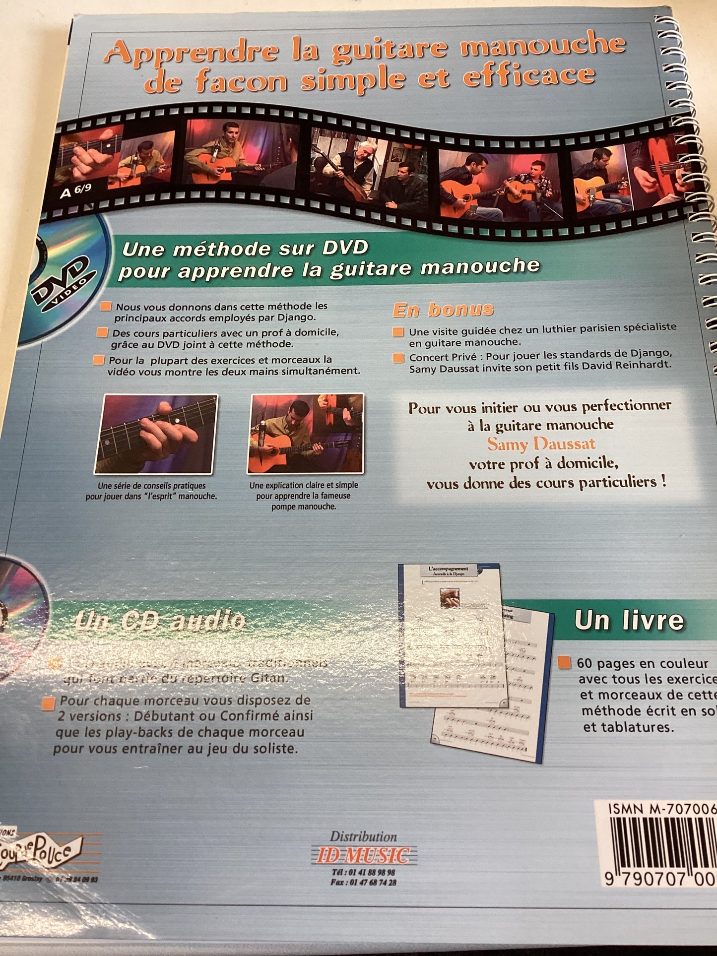 Methode de Guitare Manouche DVD & CD Audio Collection Bloc-Notes Samy Daussat David Reinhardt