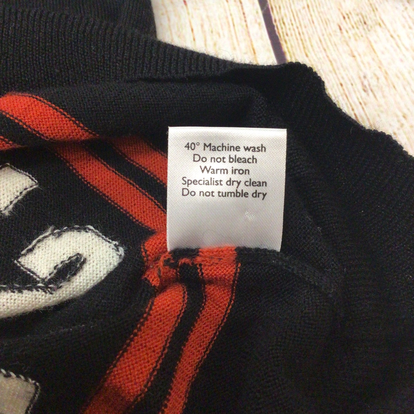 Paul Smith Black Label Black First Class 100% Merino Wool Cardigan Size M