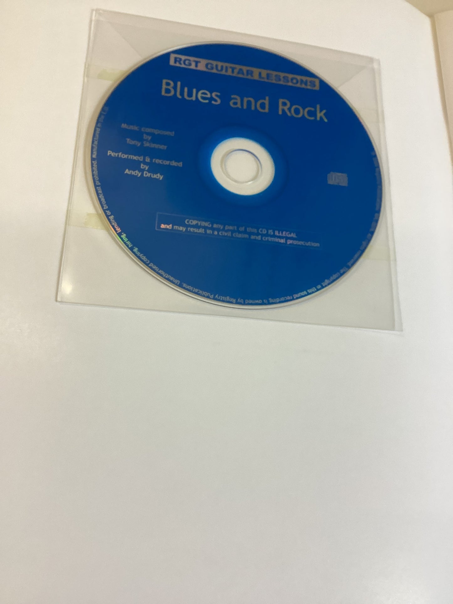 RGT Blues and Rock 10 Easy to Follow Guitar Lessons Free CD 74 Lesson Examples and Backing Tracks