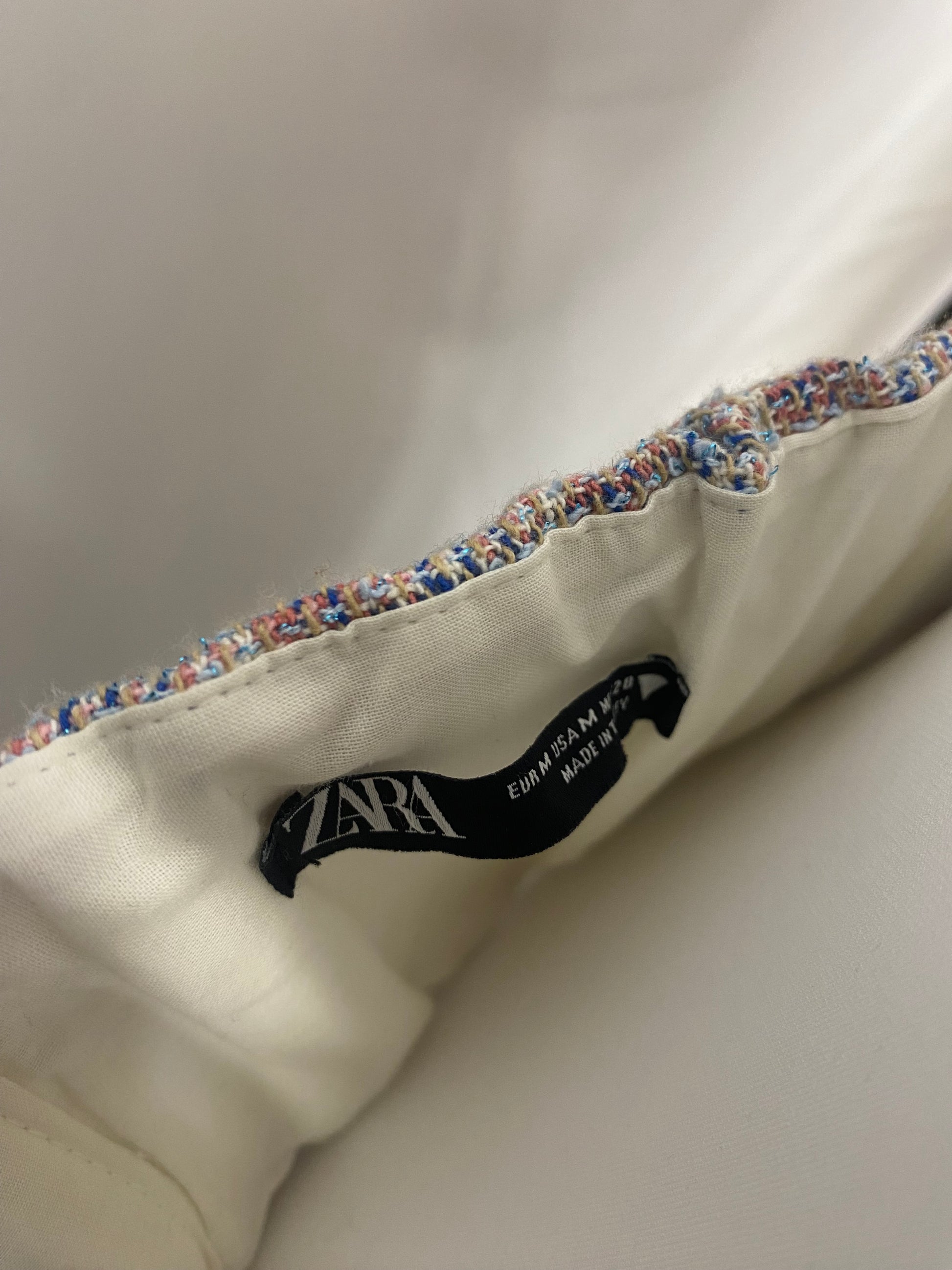 Zara Pink and Blue Tweed Bralette Medium – Shop for Shelter