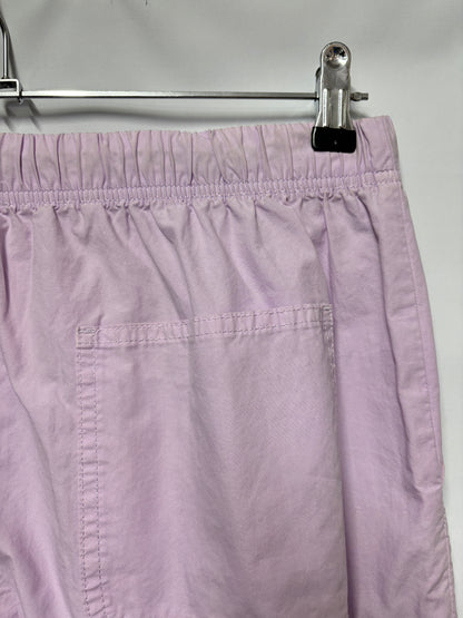 Aerie Lilac Lightweight Cotton Pull On Trousers Medium