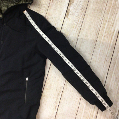 Herno Black & Green Goose Down Reversible Hooded Jacket Size 50 (PI0448U-19339-9300)