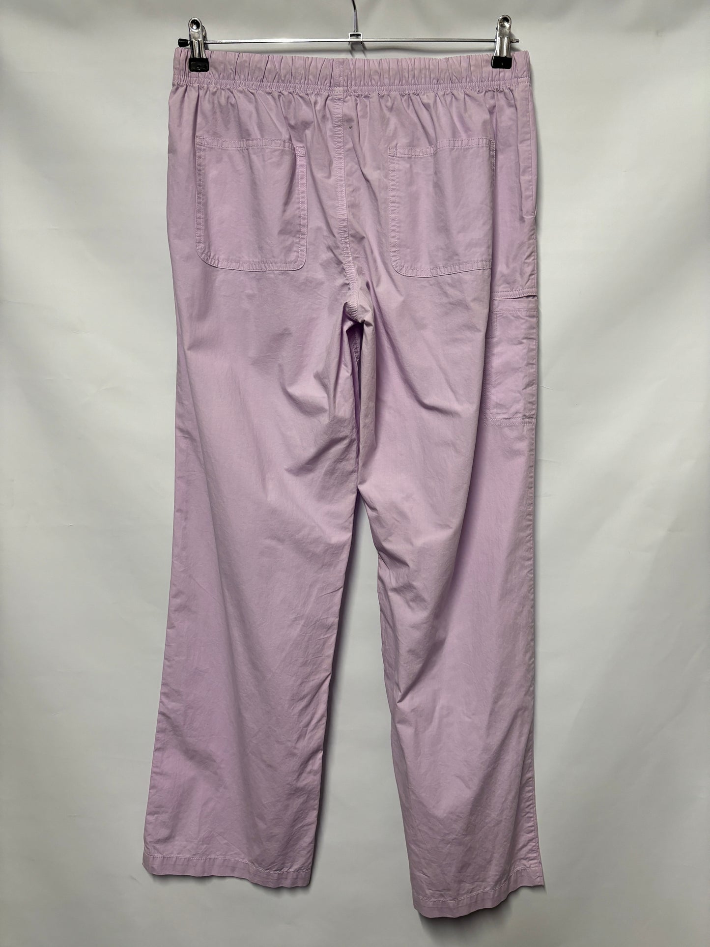 Aerie Lilac Lightweight Cotton Pull On Trousers Medium