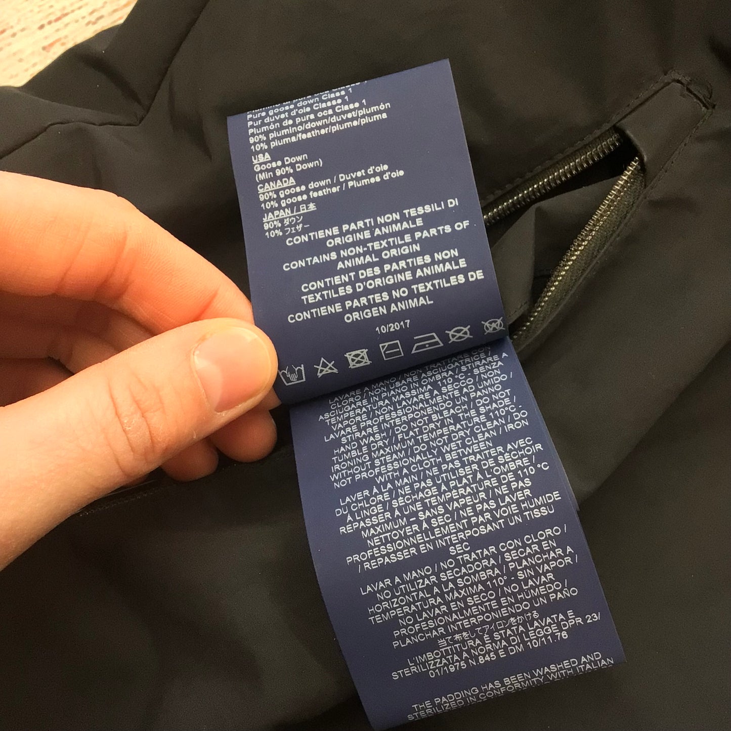 Herno Black & Green Goose Down Reversible Hooded Jacket Size 50 (PI0448U-19339-9300)
