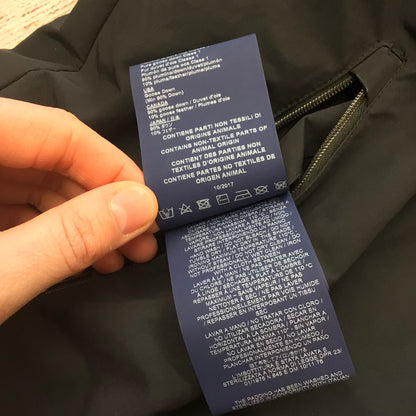 Herno Black & Green Goose Down Reversible Hooded Jacket Size 50 (PI0448U-19339-9300)