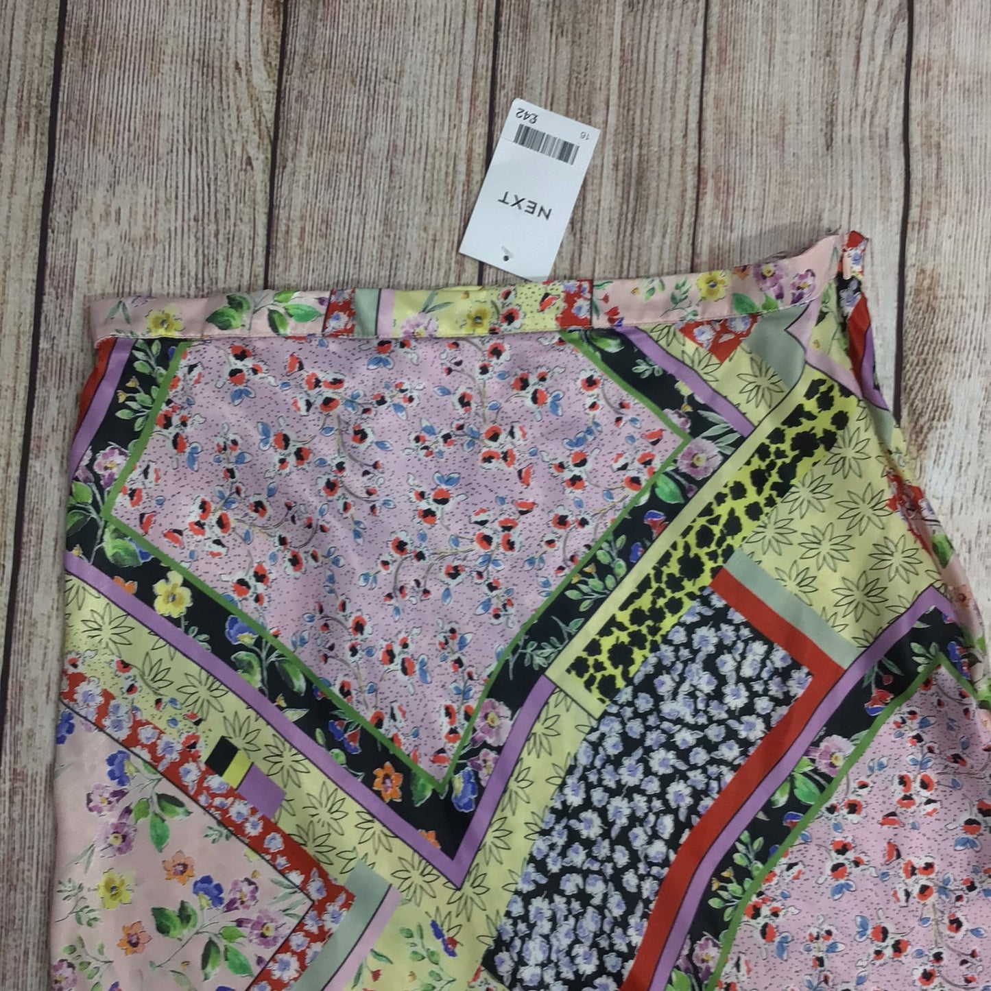 BNWT Next Pink & Yellow Multi Skirt RRP £42 Size 16