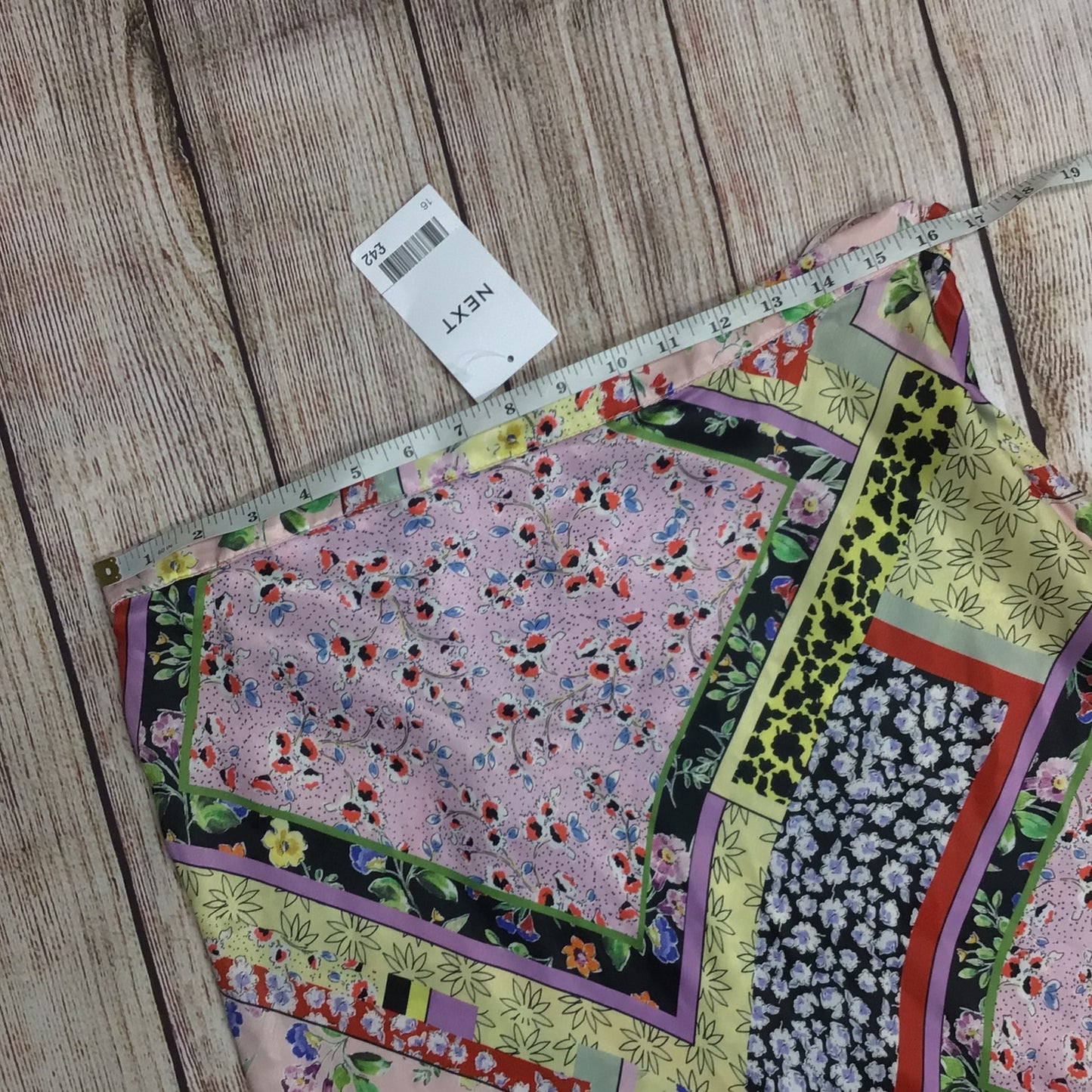 BNWT Next Pink & Yellow Multi Skirt RRP £42 Size 16