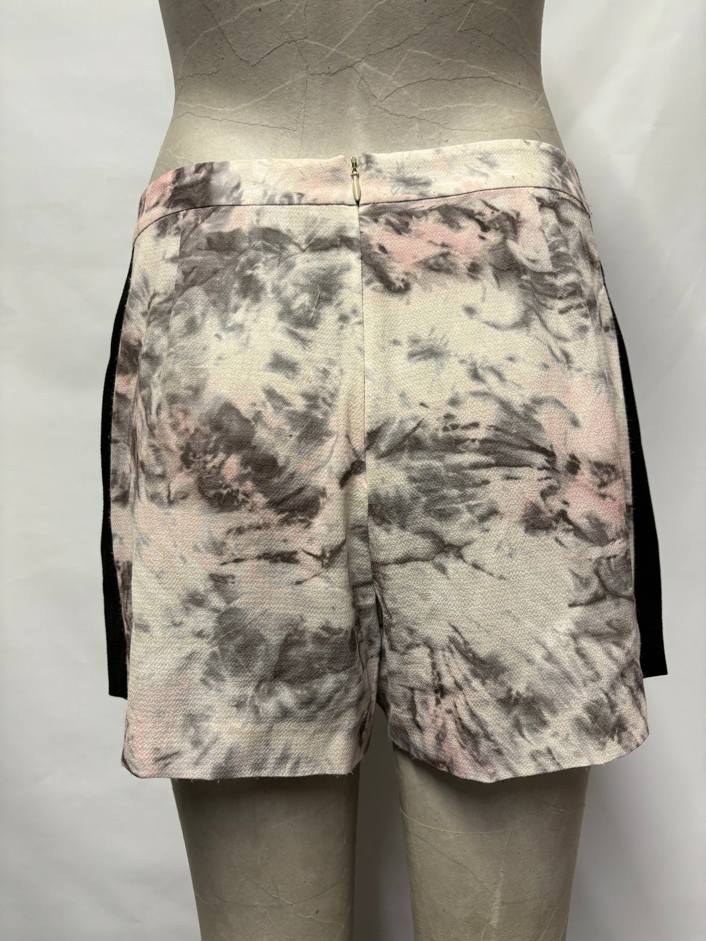 AllSaints Grey and Pink Tiedye Hotpants 10