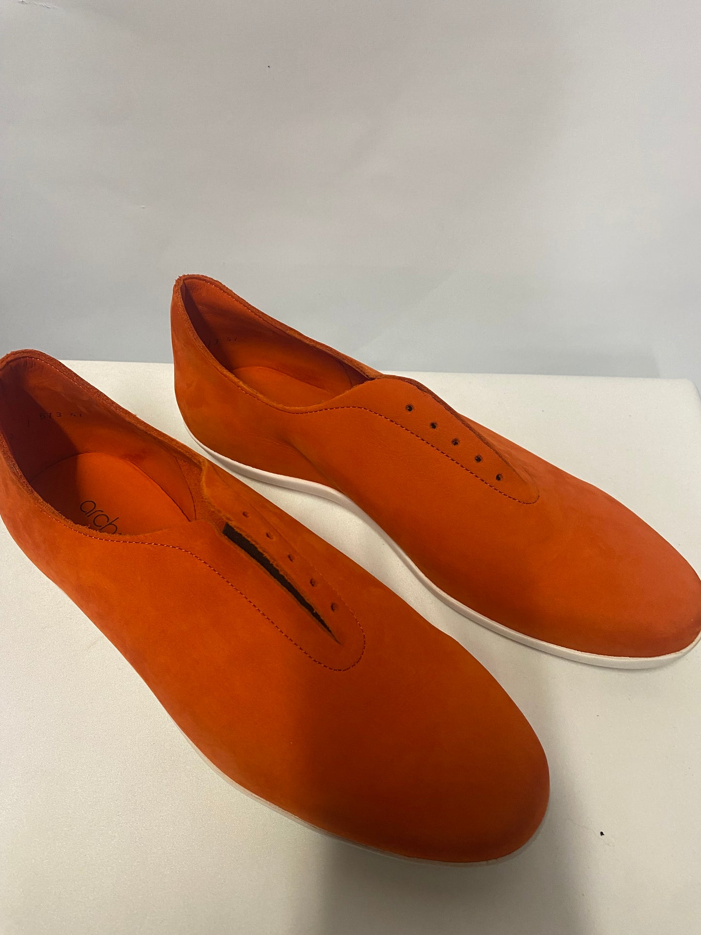 Arche LN Orange Nubuck Slip On Shoes 39/6 BNIB