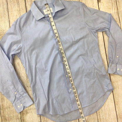 Sandro Paris Light Blue 100% Cotton Long Sleeve Shirt Size 39 (on label)