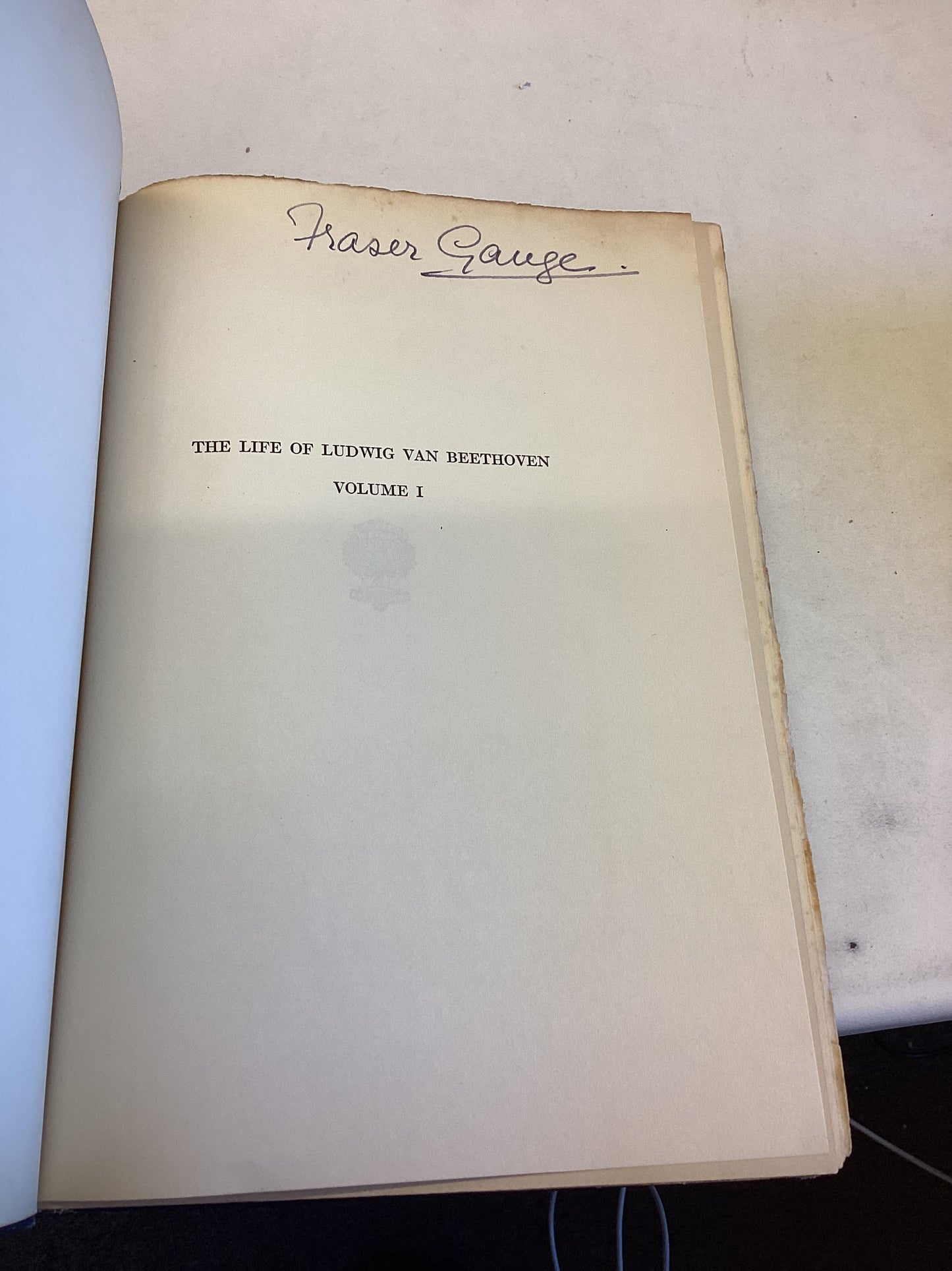 The Life Of Ludwig Van Beethoven Volume 1 Second Printing Alexander Wheelock Thayer