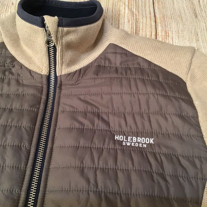 Holebrook Sweden Khaki Beige Mimmi Full Zip Windproof Jacket Size L