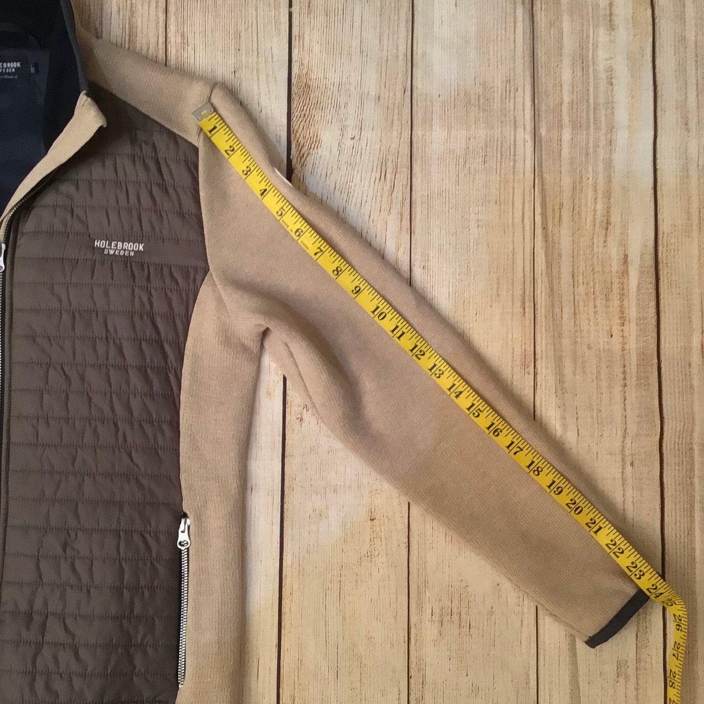 Holebrook Sweden Khaki Beige Mimmi Full Zip Windproof Jacket Size L