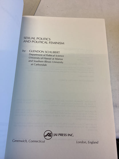 Research In Biopolitics Volume 1 1991 Sexual Politics and Political Feminism