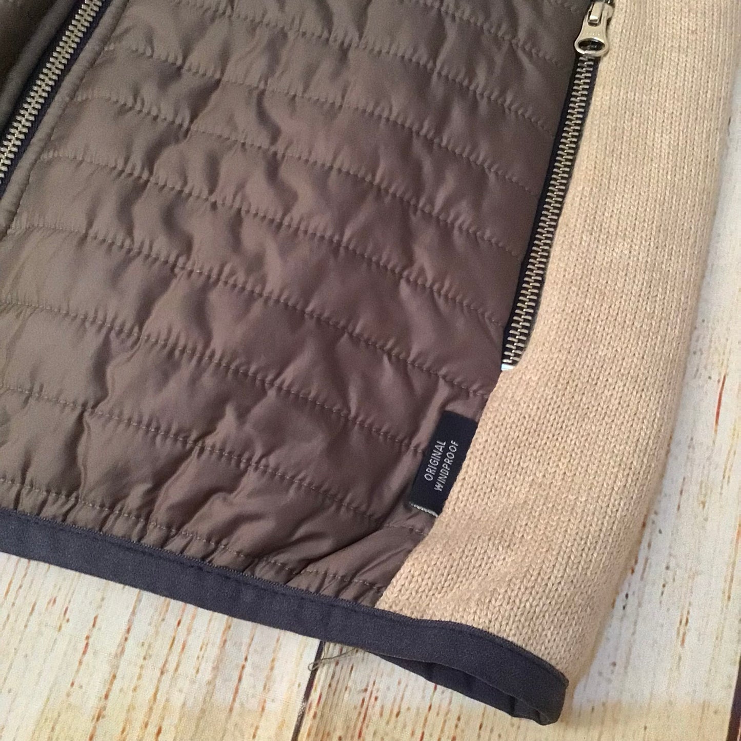 Holebrook Sweden Khaki Beige Mimmi Full Zip Windproof Jacket Size L