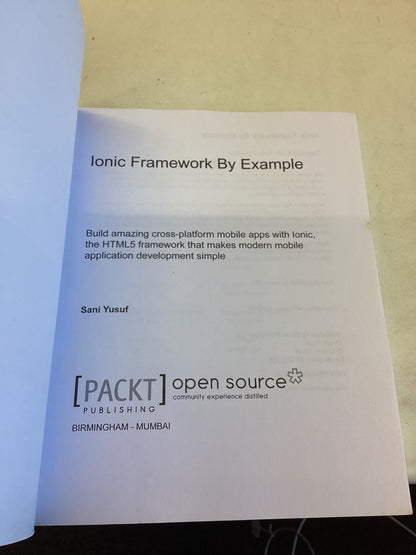 Ionic Framework By Example Sani Yusus