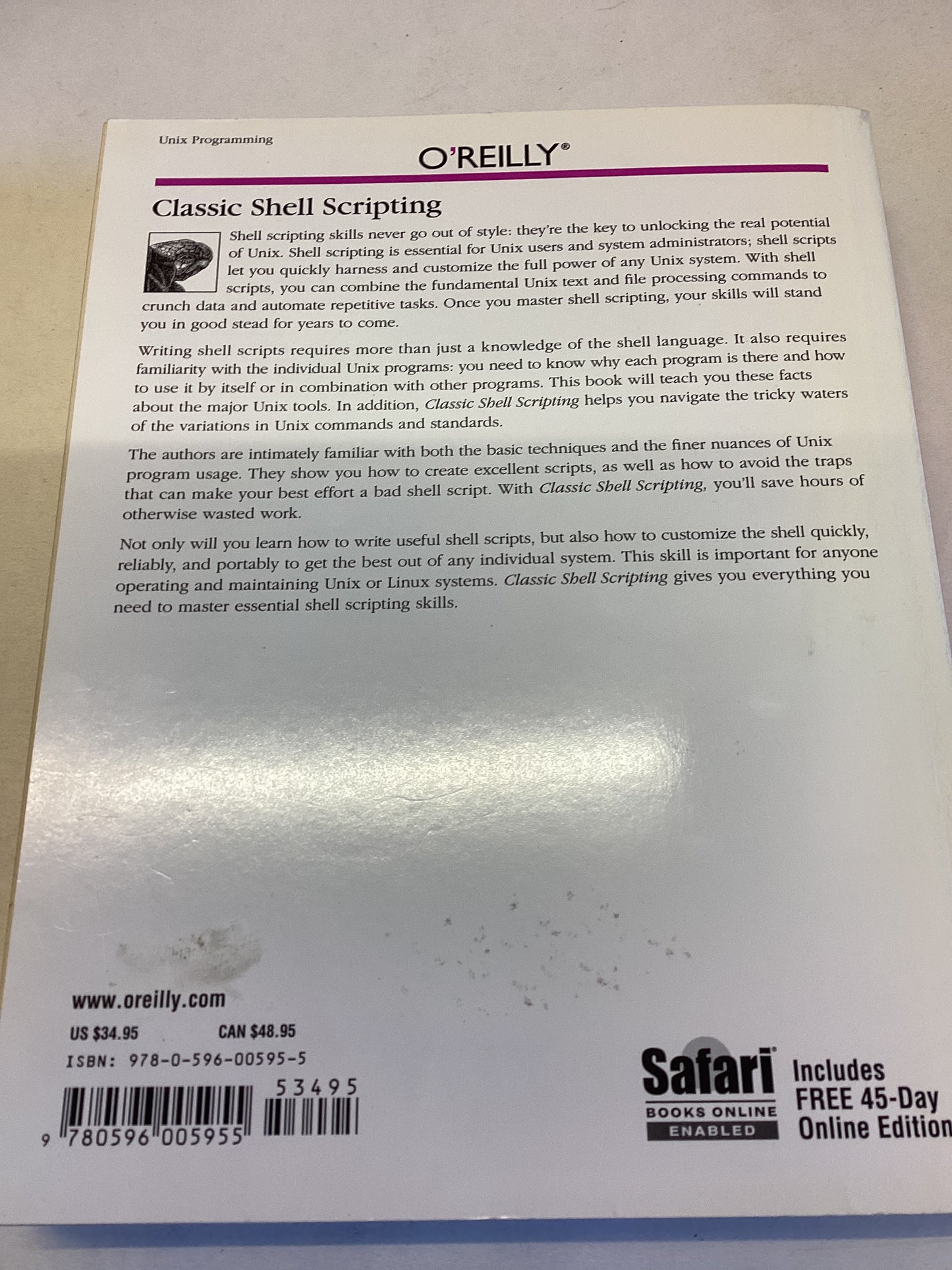 Classic Shell Scripting Arnold Robbins & Nelson H F Beebe