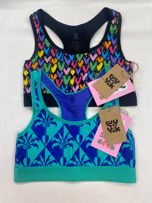 Lucy & Yak - Iona Racer Back Crop Top Bundle in Summer Lovin' and Tara Khozrad XS BNWT