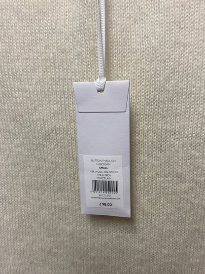 The White Company Cream Alpaca Blend Cardigan Small BNWT