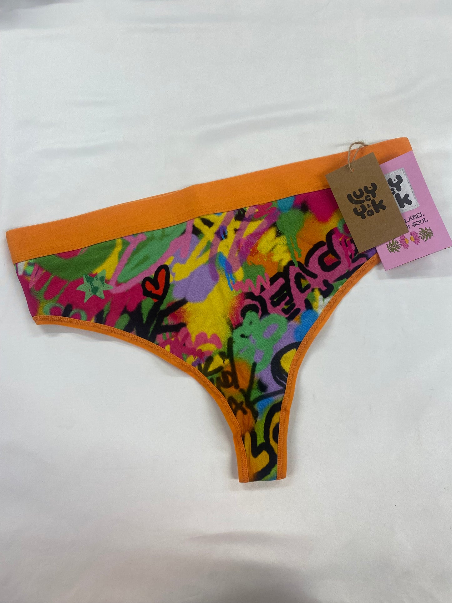 Lucy & Yak - Fleur Thong Bundle in Summer Lovin' and Graffiti Large BNWT