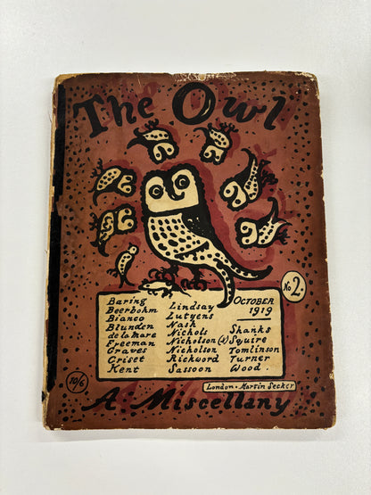 The Owl No.2, A. Miscellany, Martin Secker, October 1919