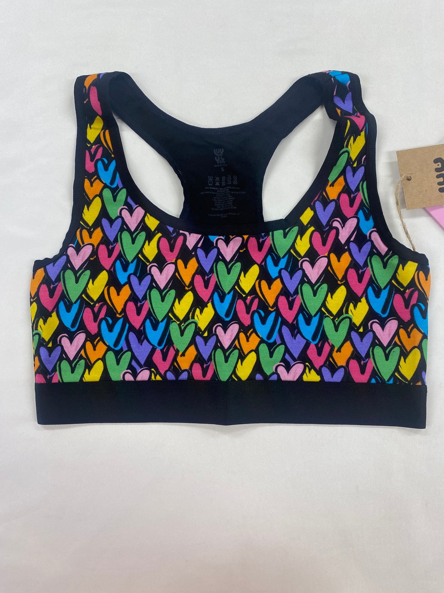 Lucy & Yak - Iona Racer Back Crop Top and Fleur Thong Bundle in Summer Lovin' Small BNWT