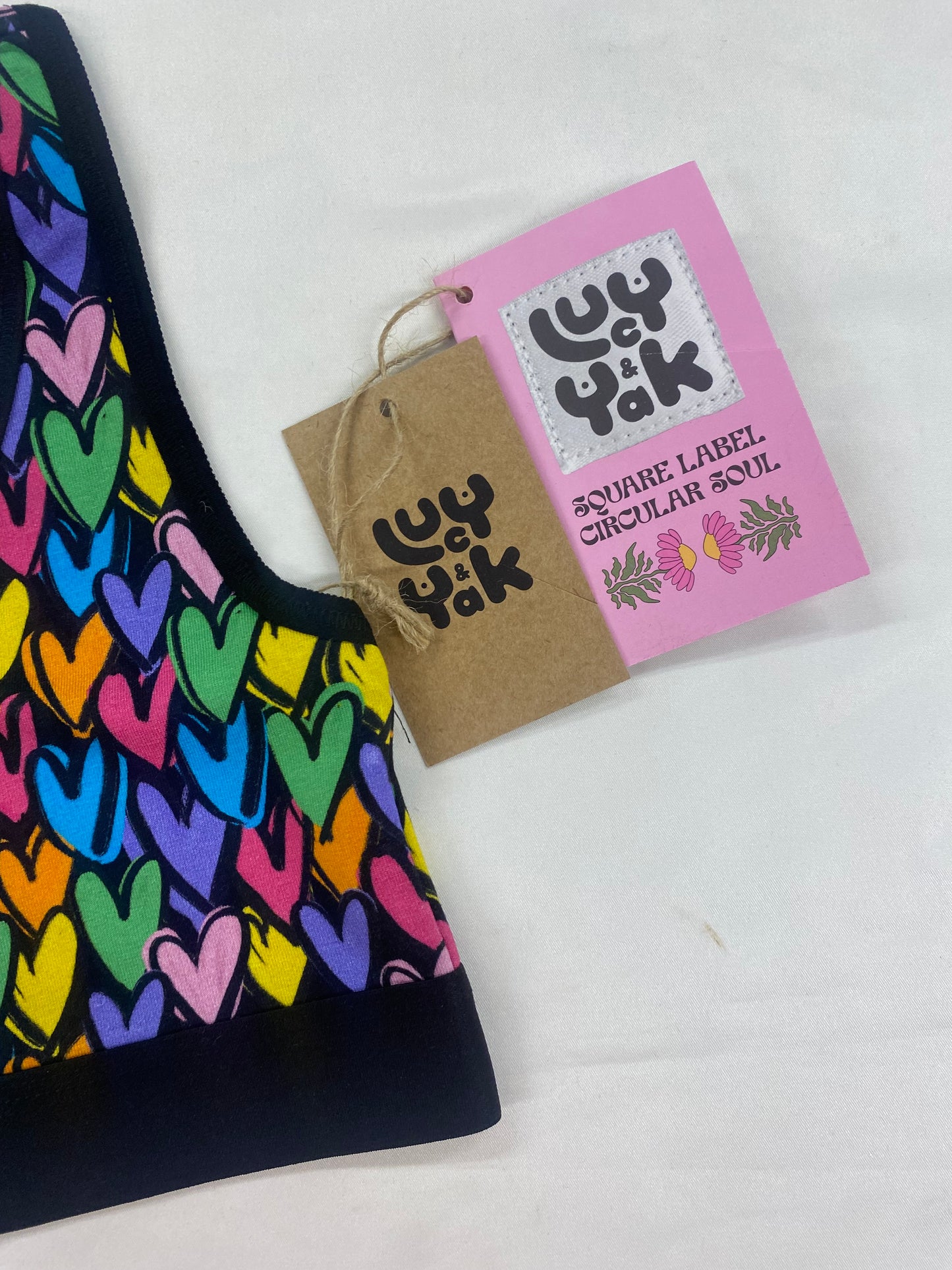 Lucy & Yak - Iona Racer Back Crop Top and Fleur Thong Bundle in Summer Lovin' XS BNWT