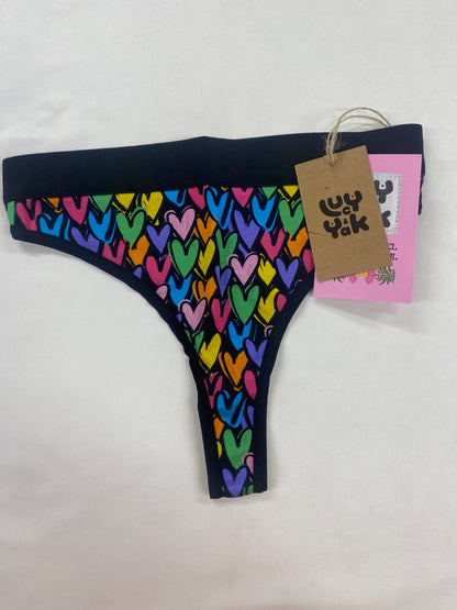 Lucy & Yak - Iona Racer Back Crop Top and Fleur Thong Bundle in Summer Lovin' XS BNWT