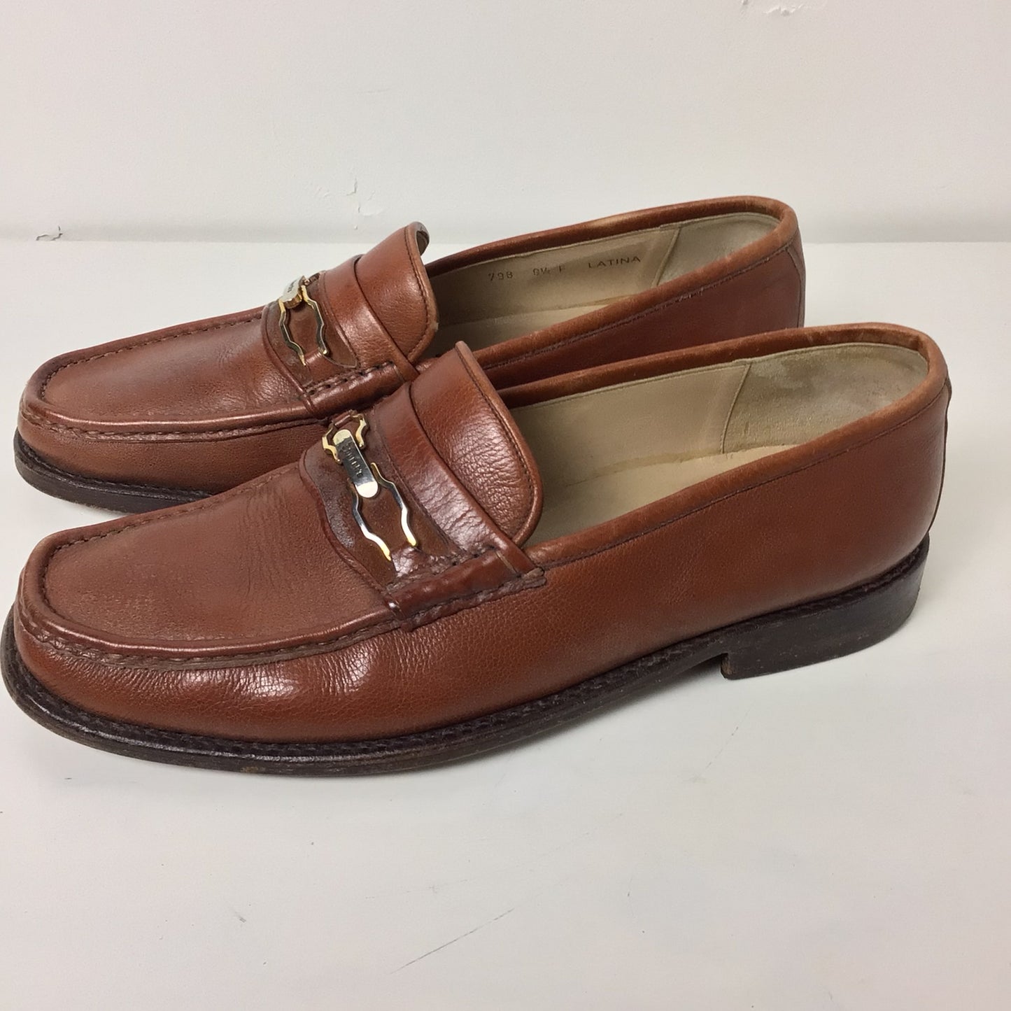 Church's Brown Leather Latina Loafers Moccasins Size 9.5 F