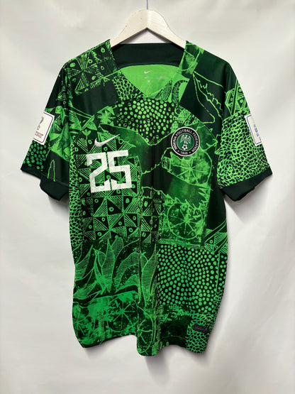 Nigerian Nike Home Kit Football Top 2022 - Kanu 25 X-Large