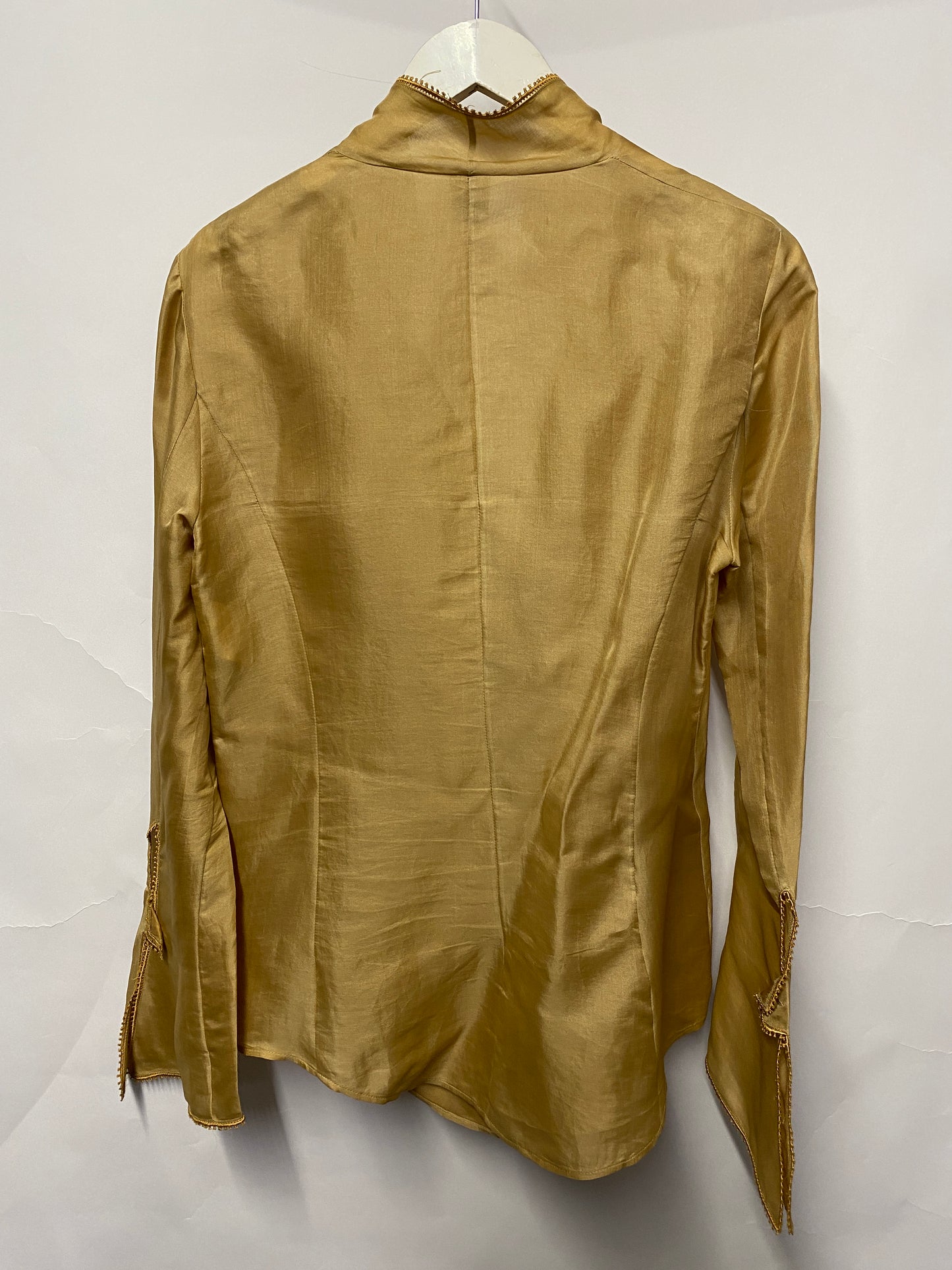 Gianfranco Ferre Tan Silk Shirt 12